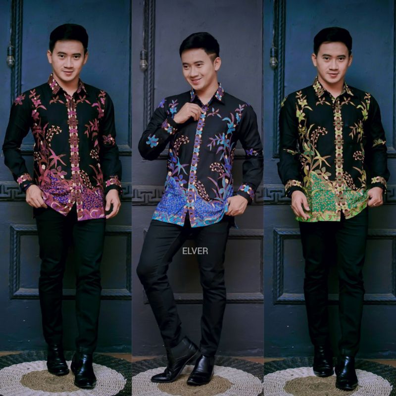 KEMEJA BATIK PRIA LENGAN PANJANG MODERN EKSKLUSIF