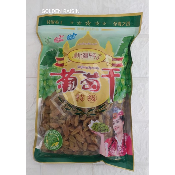 

GOLDEN RAISIN ANGGUR KERING KISMIS IMPORT CHINA 500G