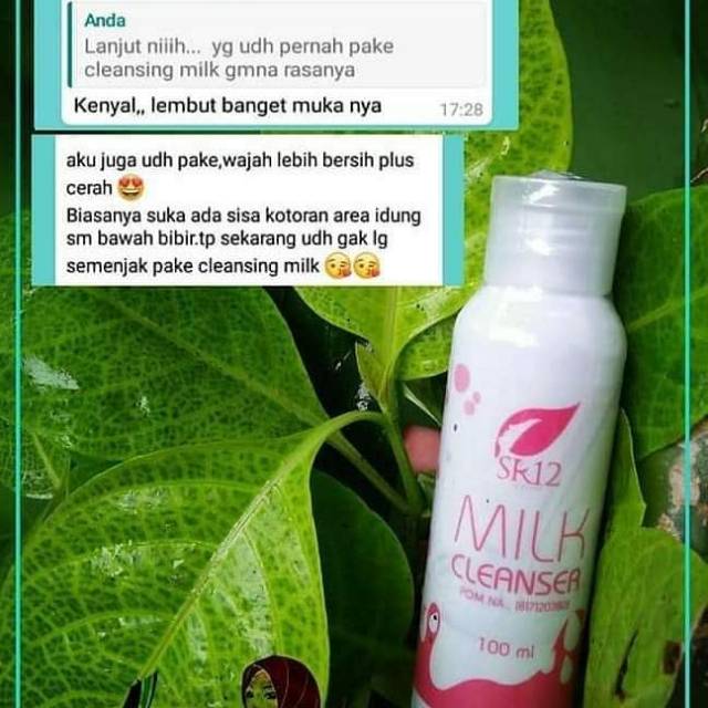 Milk Cleanser SR12 tube / Pembersih / cleanser / double cleanser