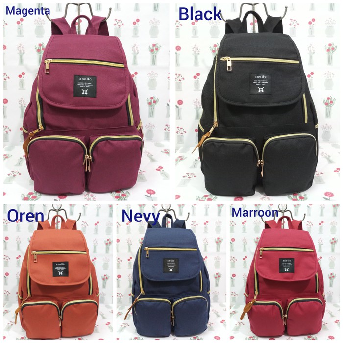 TAS MEWAH TAS RANSEL ANELLO 301 MEDIUM SIZE ORIGINAL