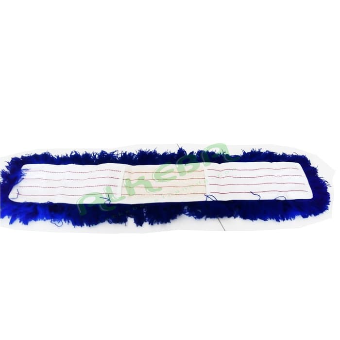 kain lobby duster acrilic garis merah / kain loby duster 80 cm Premium