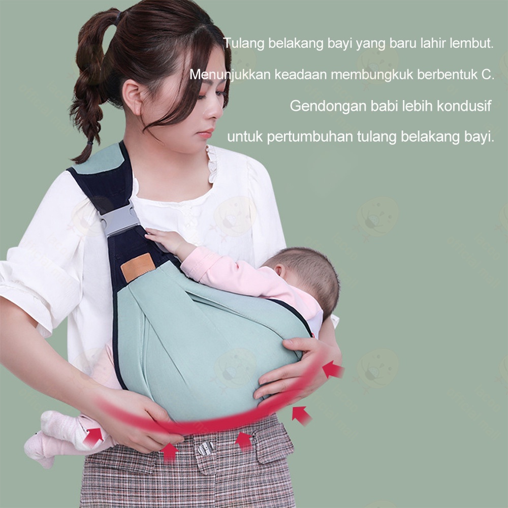 Lacoo Geos gendongan bayi samping 0-3 Tahun Baby carrier multifungsi