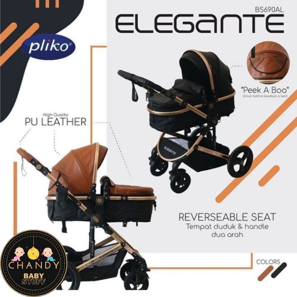 STROLLER BABY KERETA DORONG BAYI PLIKO ELEGANTE 690 AL