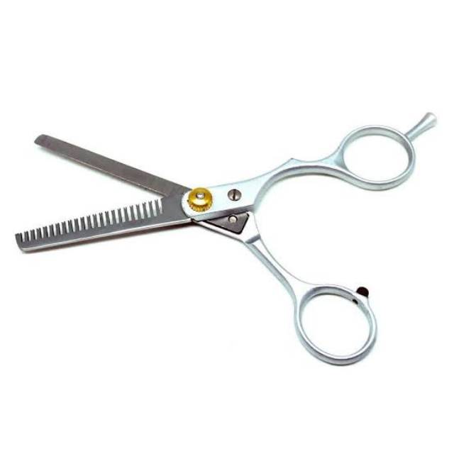 gunting rambut stainless steel / gunting sasak merek stylish