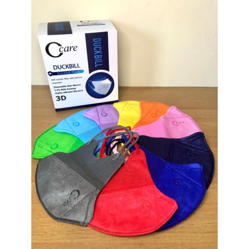 masker duckbill warna warni ecer 1 pcs