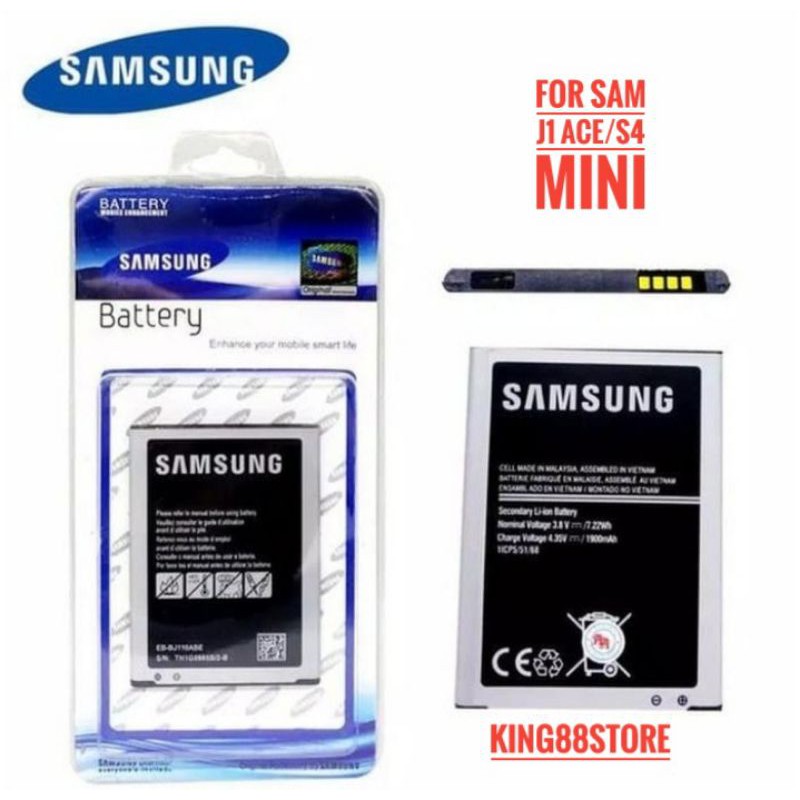 BATTERY BATERAI BATRE ORIGINAL 99,9% SAMSUNG J1 ACE - J110/S4 MINI