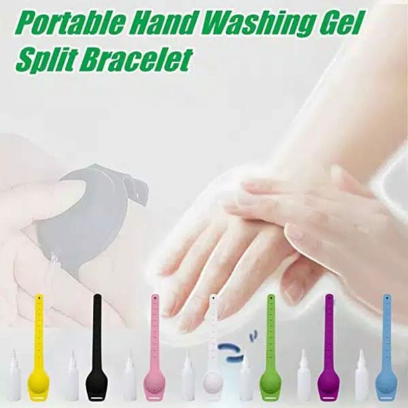 Gelang Sanitizer Silikon Wrist Band Gelang Silicone Pembersih Tangan Lotion Gel Hand Sanitizer