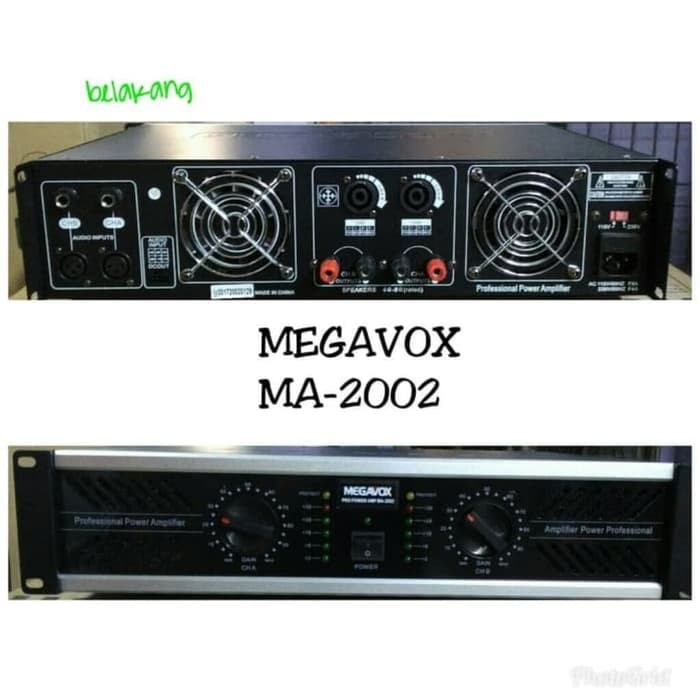 power ampli megavox ma2002n 2000 watt audio sound system ma 2002 amplifier