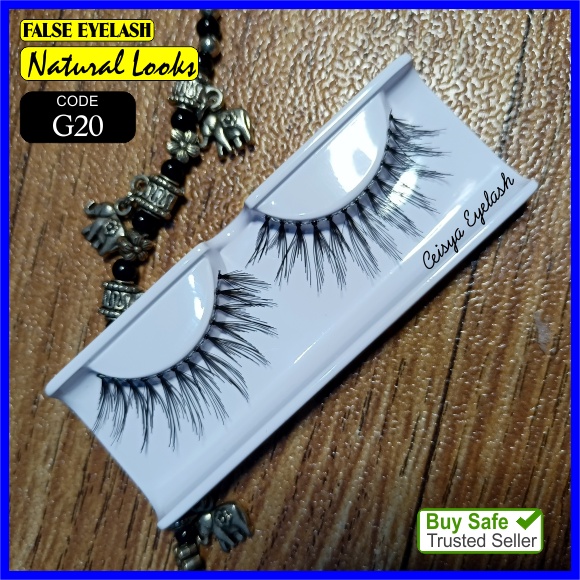 Bulu mata palsu G20 False Eyelash Bulumata Human Hair Lembut Halus Fake Eyelash Premium Murah