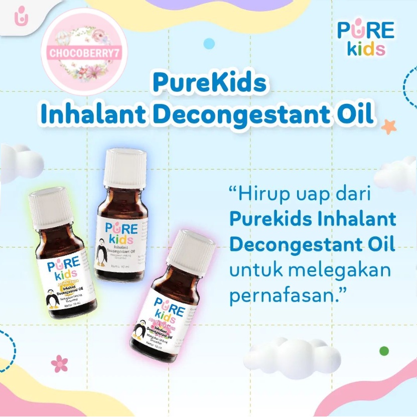 Pure Kids Inhalant Decongestant Oil Obat Hidung Tersumbat Purekids