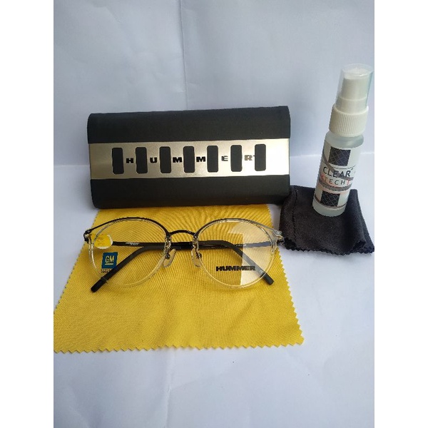 FRAME HUMMER ORIGINAL PRIA DAN WANITA Lensa Antiradiasi Bluecromic