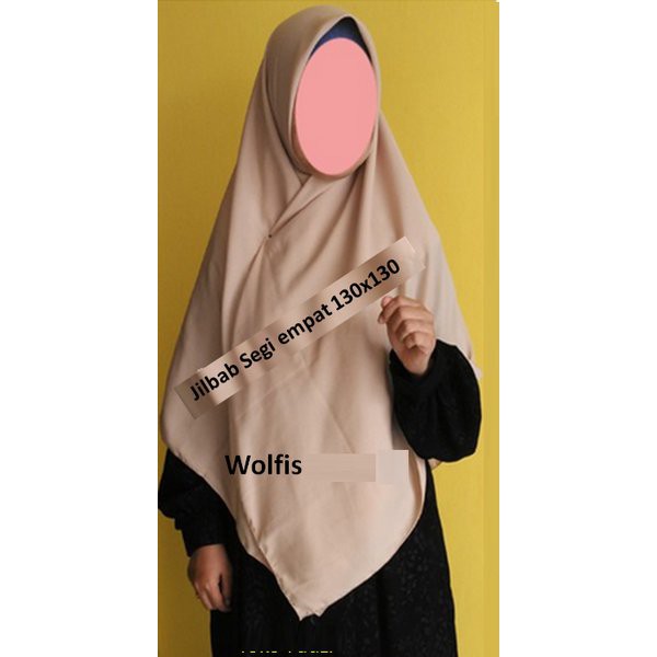 Terbaru Jilbab segi empat ukuran 130 x130