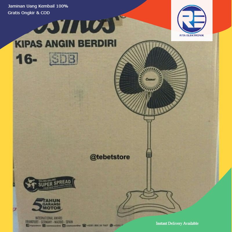 Kipas Angin berdiri Cosmos16 inchi  16 SDB