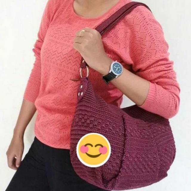 Tas rajut hobo mini