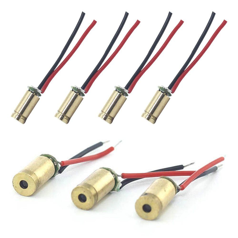 Solighter 1pc Modul Dioda Laser Mini 6V 4mm Kepala Tembaga