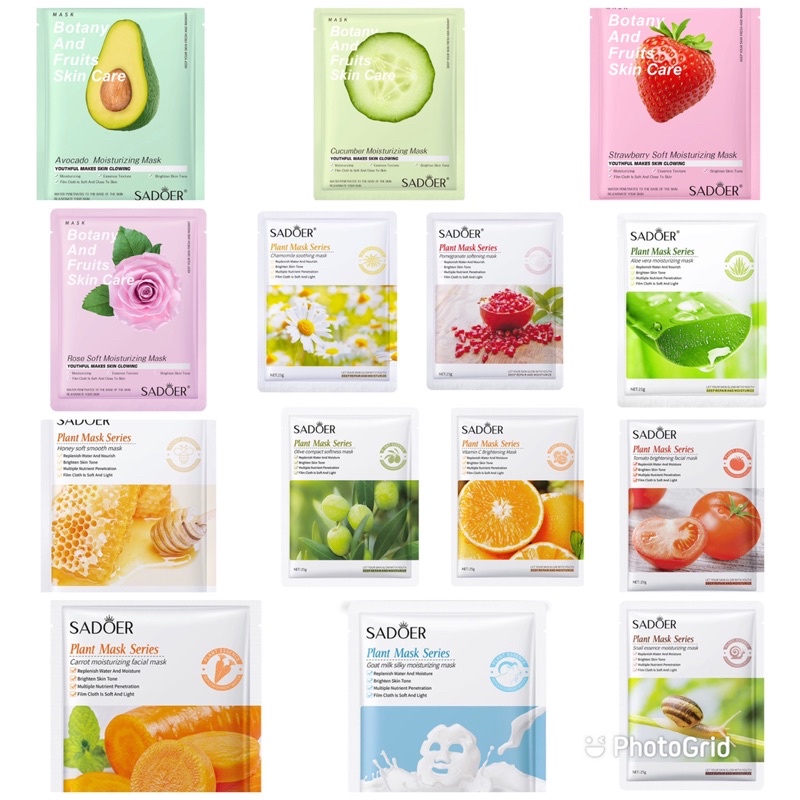 SADOER SHEET MASK MASKER WAJAH / BISA COD