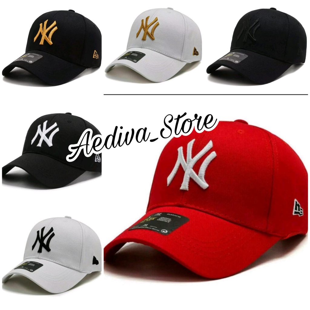 Topi baseball distro Pria New York ( NY ) terbaru 2021Japan dril/ Topi baseball distro kekinian cap