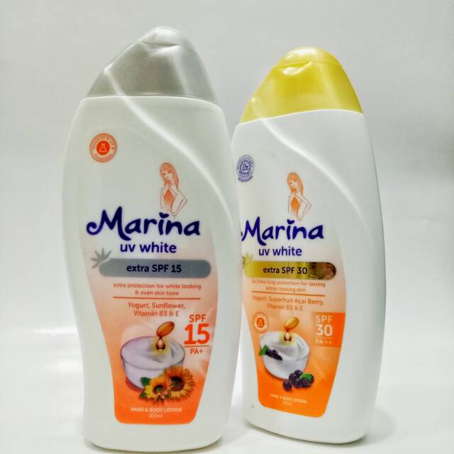  Marina  UV White Hand  Body  Lotion Ext SPF 92ml Shopee 