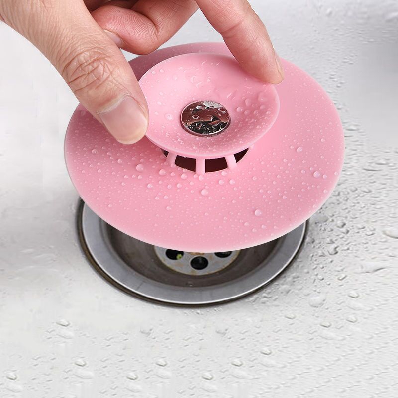 Plug Bathtub Penutup Lubang Saluran Air Lantai Kamar Mandi Water Stopper Filter Pressed Kitchen Silikon Wastafel Rambut Hair Catcher Strainer