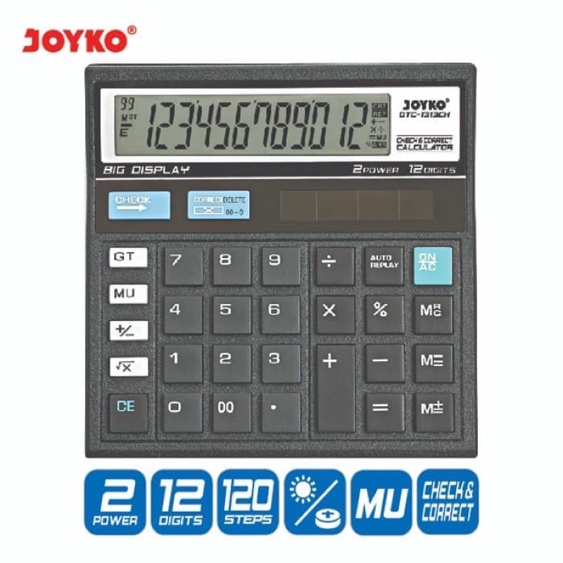 

Calculator Kalkulator Joyko DTC-1313CH 12 Digits Check Correct