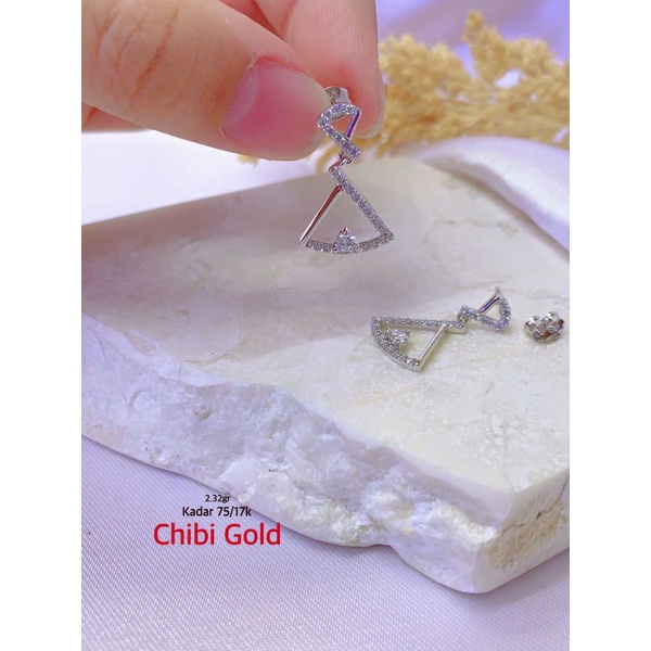 Anting emas asli 75232  #chibigold