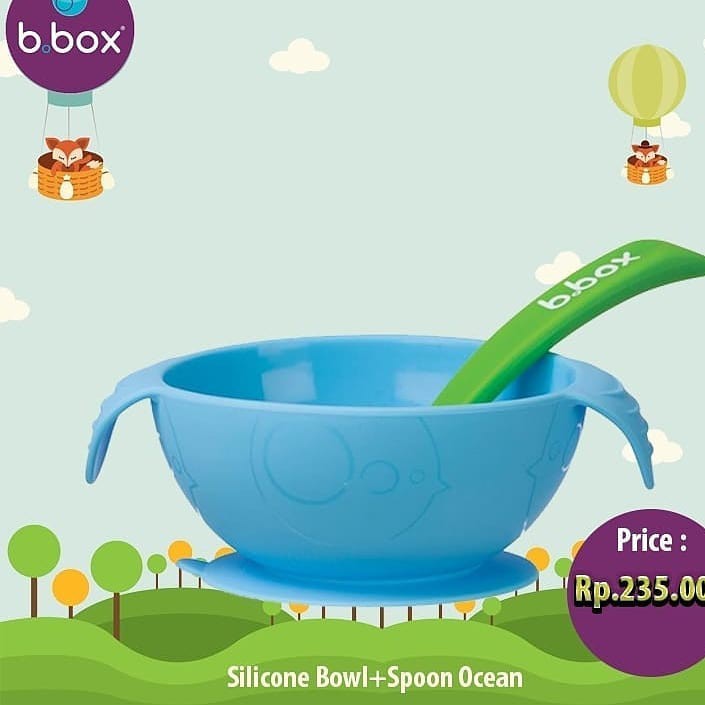 B.BOX SILICONE BOWL AND SPOON