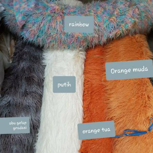 Alas Bulu Kain Bulu Karpet Bulu Mangolian Gimbal Warna Pink Aromanis Ukuran 150x150cm TERBAIK MURAH