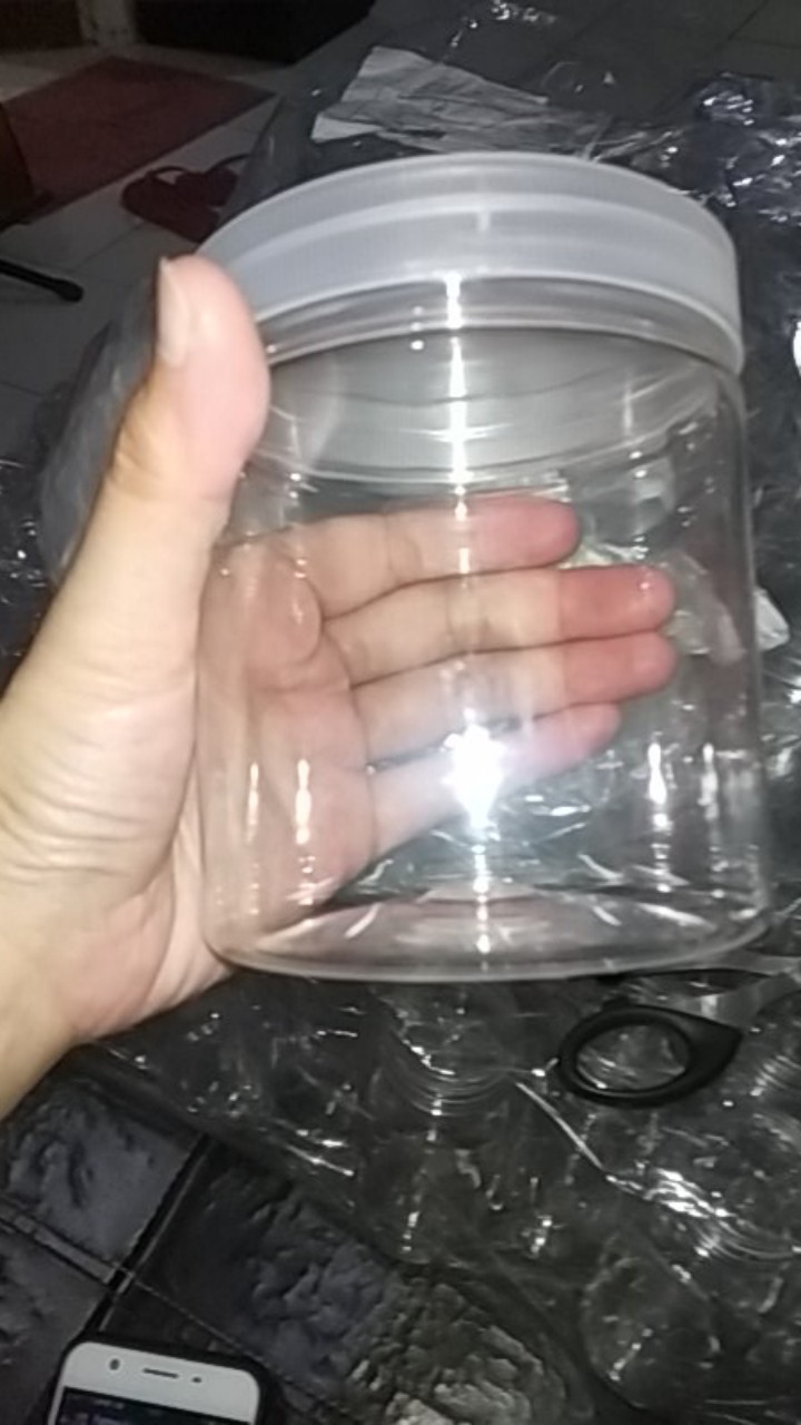 Toples Tabung 600 Ml Khusus Gojek Grab /  Toples Cylinder / Toples Plastik 600 Ml