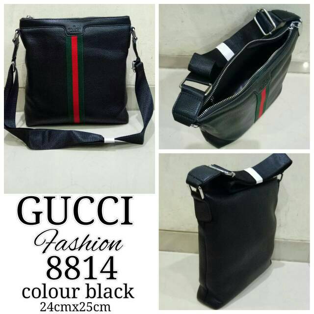 TAS GUCCI TAS SLEMPANG PRIA TAS WANITA AKSESORIS FASHION UNISEX TAS IMPORT TAS KULIT TAS BRANDED