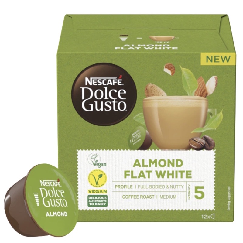 Nescafe Dolce Gusto ALMOND Flat White Coffee Capsule - Kapsul Kopi IMPORT