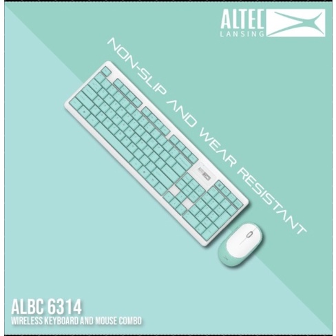 Altec Lansing ALBC6314 / ALBC-6314 Keyboard and Mouse Combo Wireless