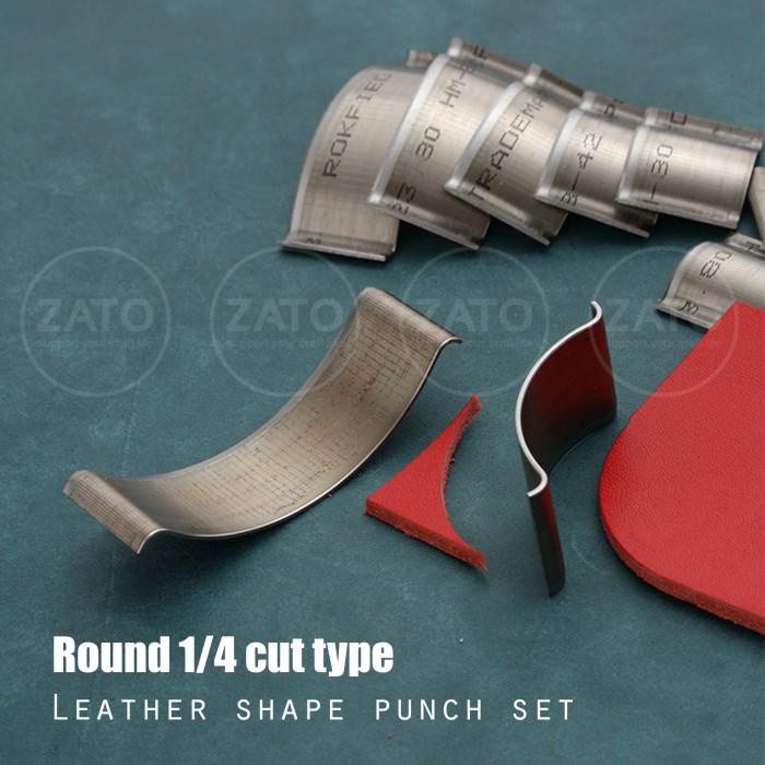 

Round 1/4 Cut Leather Shape Punch Set - Pisau Pon - Leather Tools 085