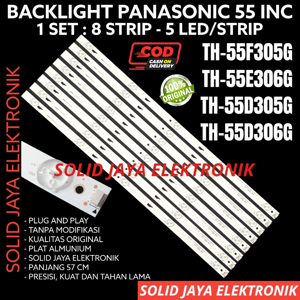 BACKLIGHT TV LED PANASONIC 55 INC TH 55F305 55E306 55D305 55D306 55F305G 55E306G 55D305G 55D306G LAMPU BL 5K 3V TH-55F305G TH-55E306G TH-55D305G TH-55D306G TH-55F305 TH-55E306 TH-55D305 TH-55D306 TH55F305G TH55E306G TH55F305 TH55E306 TH55D305 TH55D306 5IN