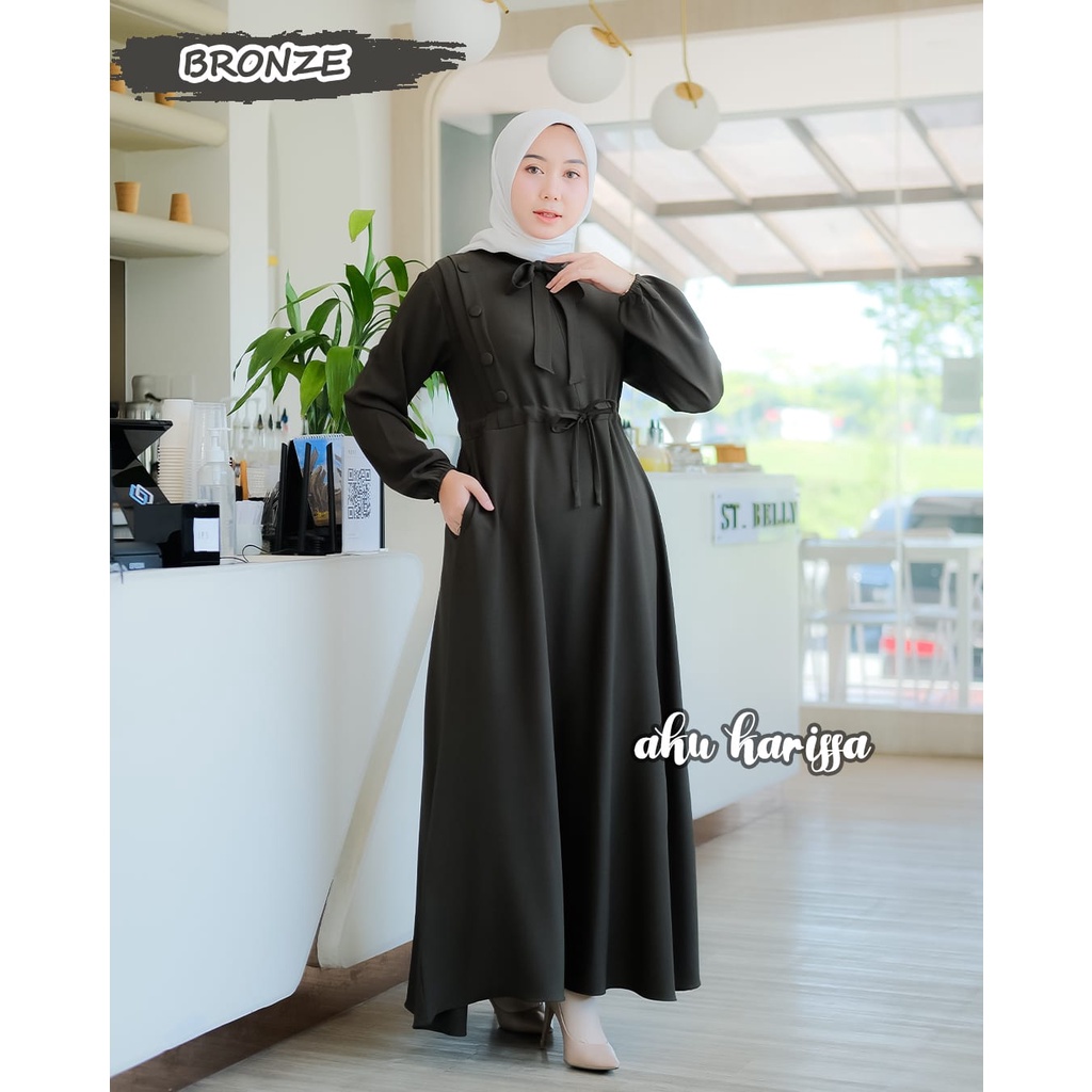 Gamis Aku Karissa Terbaru Alesha Dress | Alesha Dress Ala Korea Original100% By Aku Karissa | Gamis 