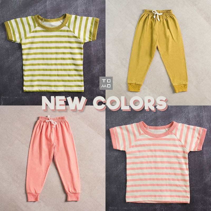 Tomo Wear Kako Pajamas | Piyama Anak | Baju Tidur Anak | Zivana Baby Stuff