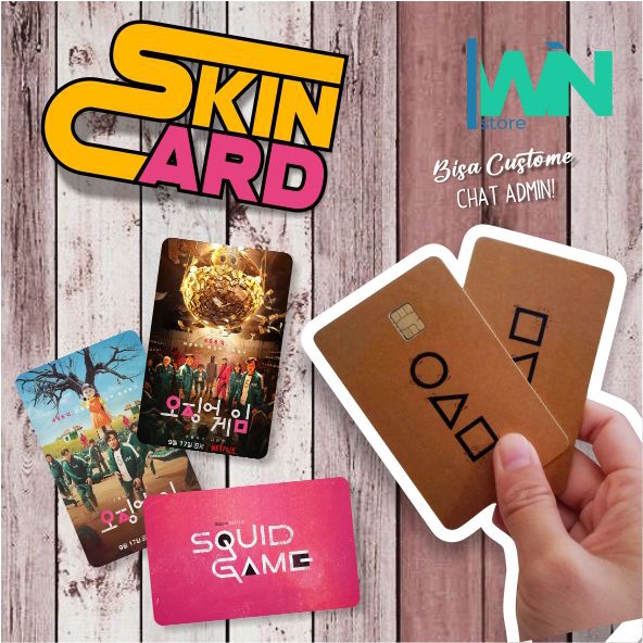 

Sticker Skin Card - Skin Card Custom - Squid Game - Vinyl Stiker