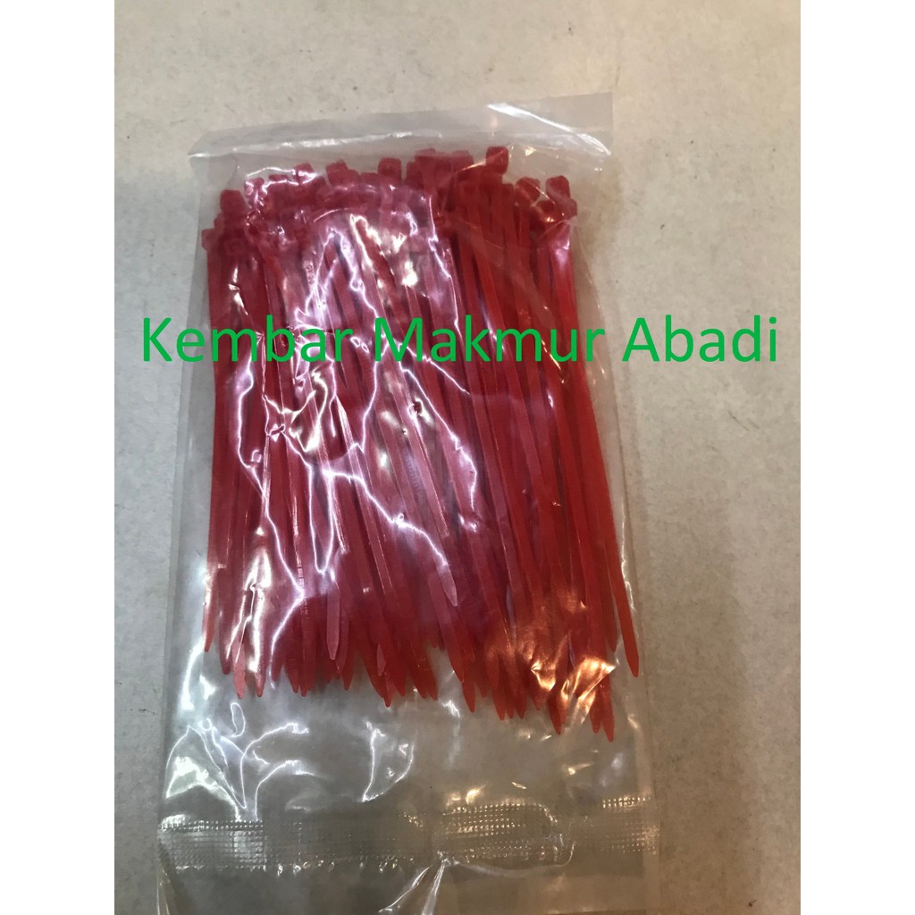 Kabel Ties 10cm WARNA/Cable Ties 100x2.5 Merah/Kuning/Hijau/Biru, Ties Warna Warni 100x2.5mm