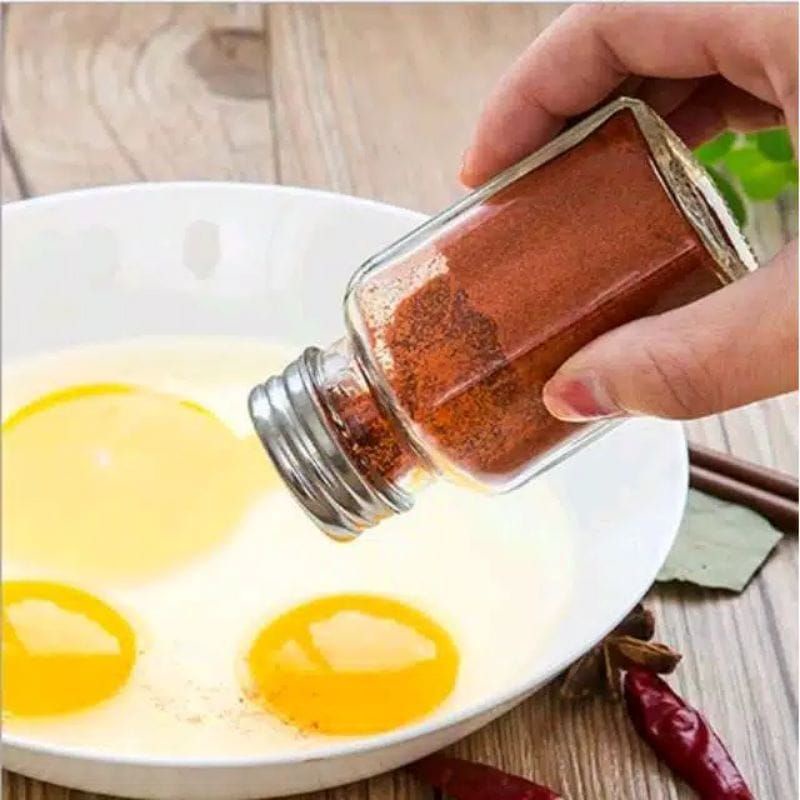 Botol Kaca Tempat Aneka Bumbu Dapur dan rempah rempah