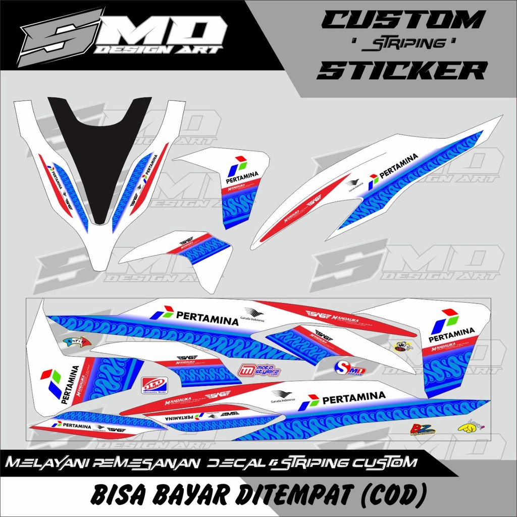 STRIPING VARIASI VARIO NEW  MANDALIKA