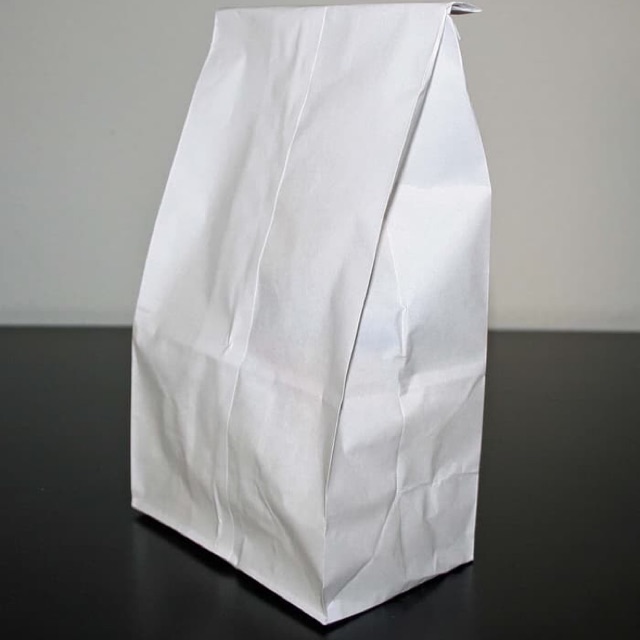( 100 pc ) Paper Bag - Kertas Gorengan - Roti - Kertas Pembungkus - Makanan PUTIH