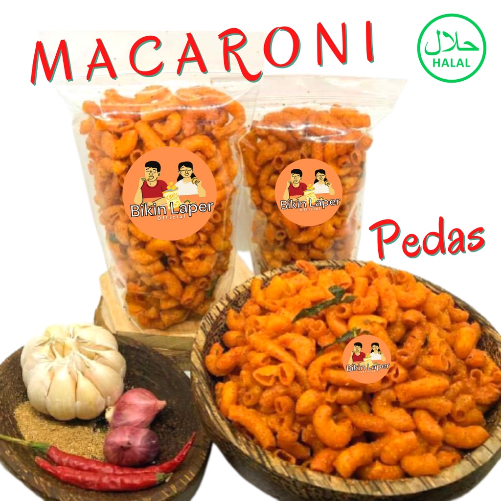 

Makaroni bantat Pedas Rasa Spesial kemasan 100 gram