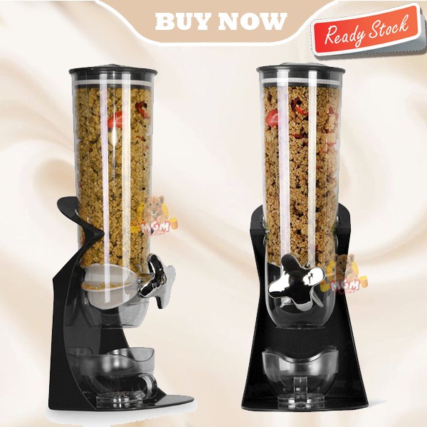 Single Cereal dispenser 250g tempat Sereal snack kacang biji kopi