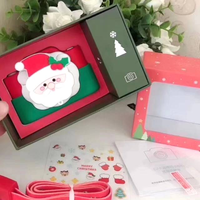 Kado anak Christmas Camera unik lucu kecil ide kado natal anak dewasa santaclaus santa claus merah hijau