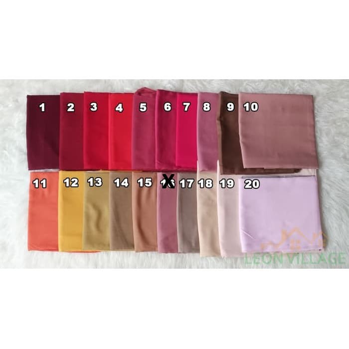 Kerudung Segi Empat Polos Syar'i SAUDIA UMAMA Hijab Jilbab Syari