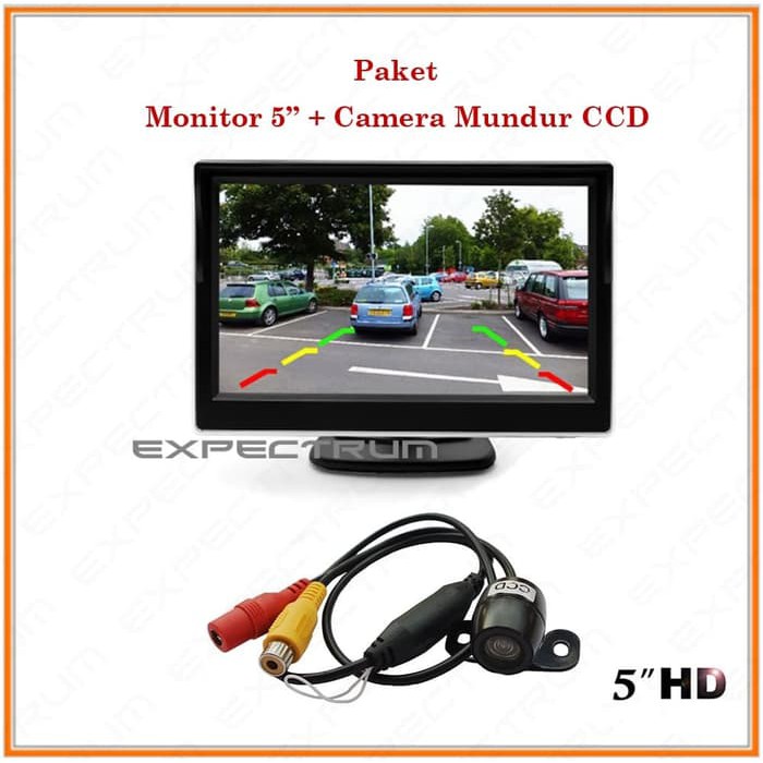 Termurah Monitor TV Ondash 5 inch - PAKET Monitor TV 5 inch &amp; Kamera CCD