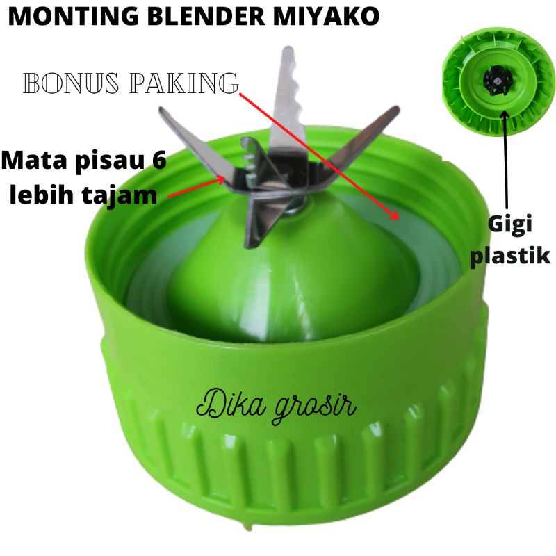 MONTING BLENDER MIYAKO PISAU 6 LBH TAJANG