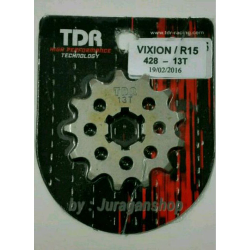 Gear gir Depan TDR Vixion/R15/Mx king Original