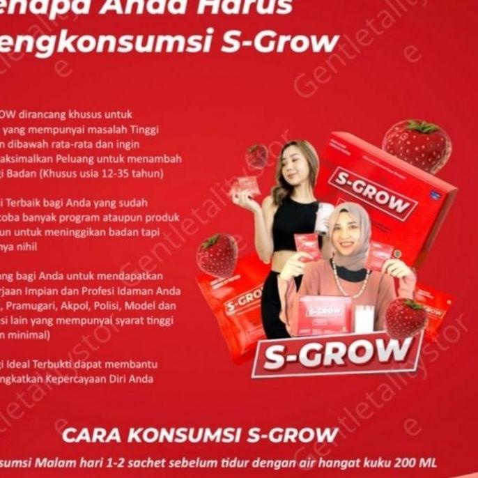 

S-GROW Peninggi Badan /High Calcium/Bantu Naik 2-5 Cm Skipping ツ