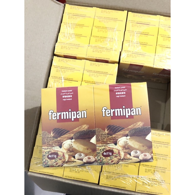 Fermipan / FERMIPAN 4 pcs x 11 gr / Yeast Roti / Ragi Instant