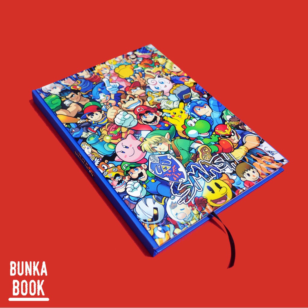

Note Book harcover Game Super Smash Bros B Ukuran A5 Jurnal Agenda Planner Gift Couple